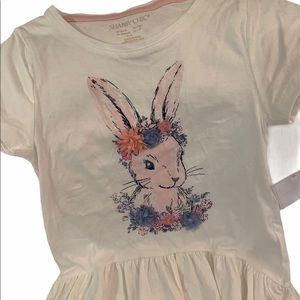 NWT Shabby Chic Little Girls Bunny Too
